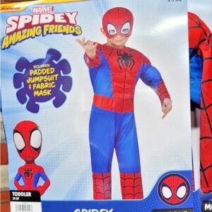Marvel Spider-Man Halloween Padded muscle Costume Toddler 2t Youth NEW